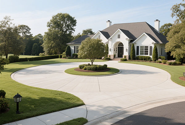 Circular Driveway Low-Maintenance