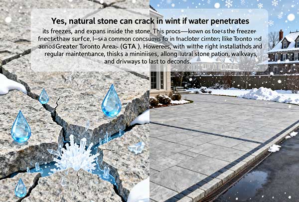 Can Natural Stone Crack in Winter?