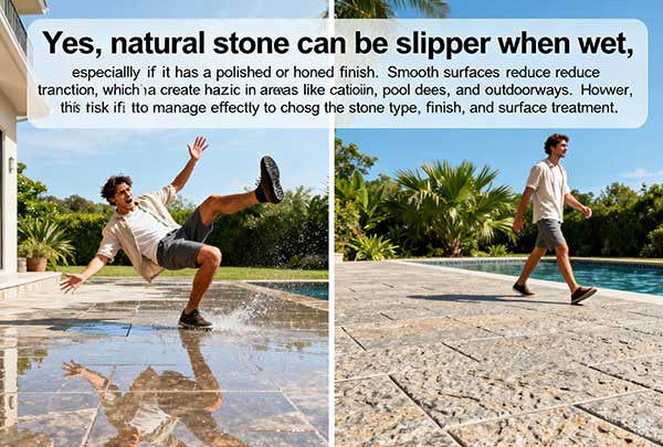 Is Natural Stone Slippery When Wet
